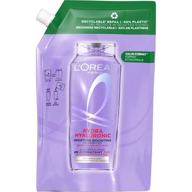 L'Oréal Paris Elvive Hydra Hyaluronic Shampoo Refill 500 ml