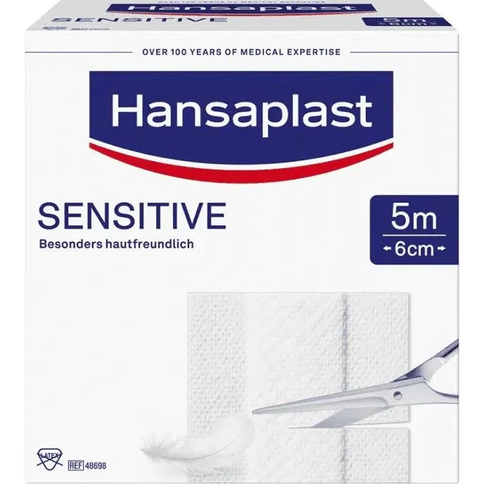 Hansaplast Sensitive Pflaster 5 m x 6 cm