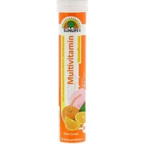Sunlife Multivitamin Brausetabletten Orange, 20 Stk.