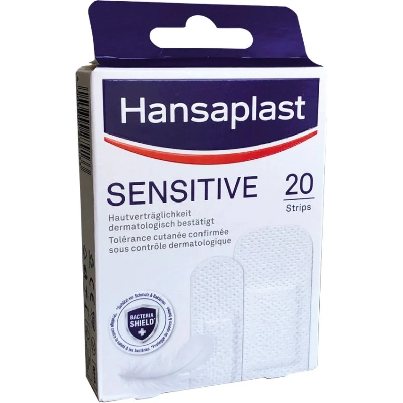 Hansaplast Sensitive Strips Pflaster, hypoallergen, 20 Stück