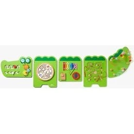 VIGA Wooden Crocodile Activity Wall, 187 cm