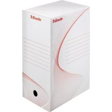 Esselte Ablagebox Top Archiv System 150x250x350 mm weiß rot