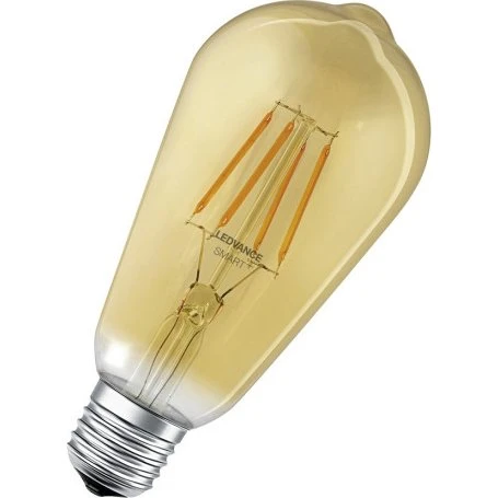 LEDVANCE SMART+ WiFi Filament Lampe E27 Gold 6W warmweiß
