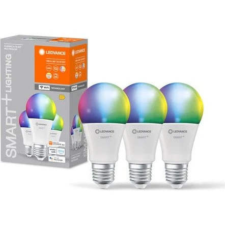 LEDVANCE SMART+ WiFi RGBW E27 3er-Pack 9,5W