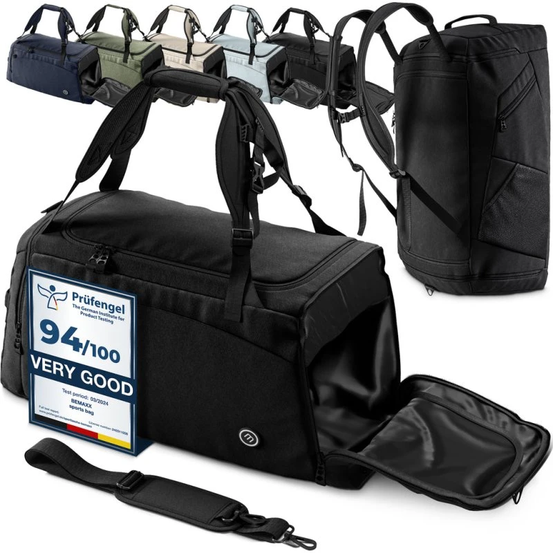 Puma Sports Bag mit Rucksackfunktion, XXL Hauptfach, Schuhfach