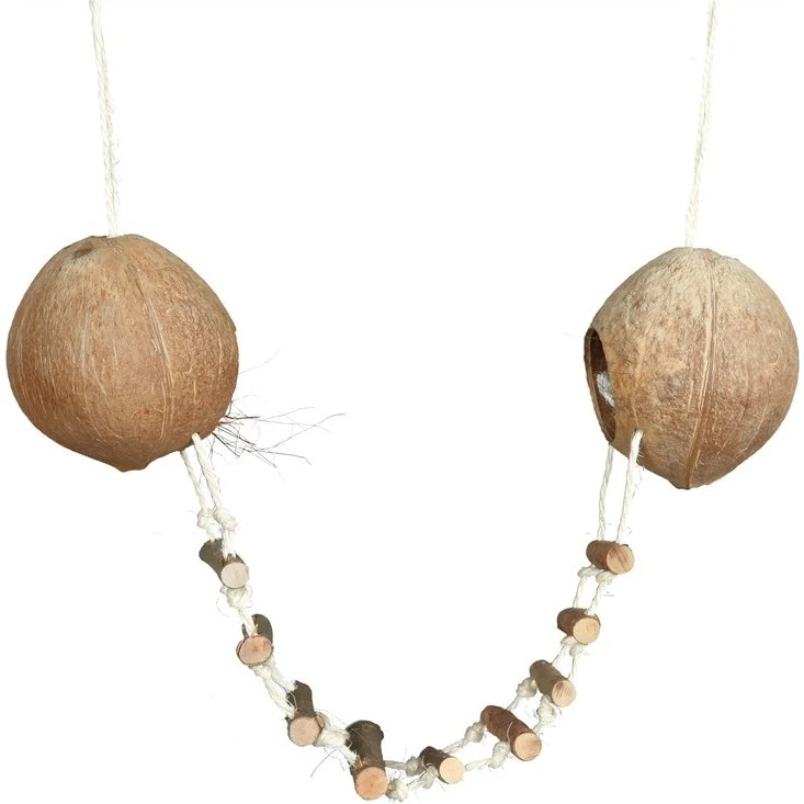 Trixie Kokosnusshaus für Hamster 2er Set 13×121 cm