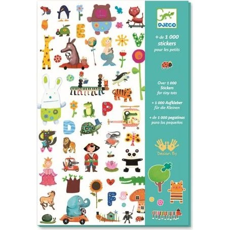 Djeco 1000 Sticker für die Kleinen, 18 Bögen