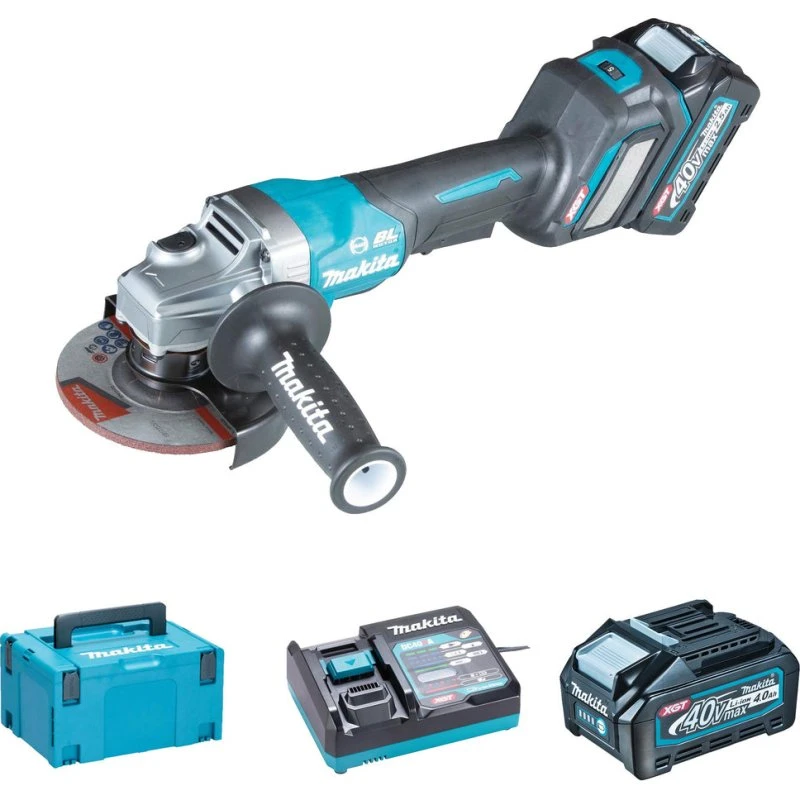 Makita GA029GM201 125 mm Akku-Winkelschleifer 40V 4Ah