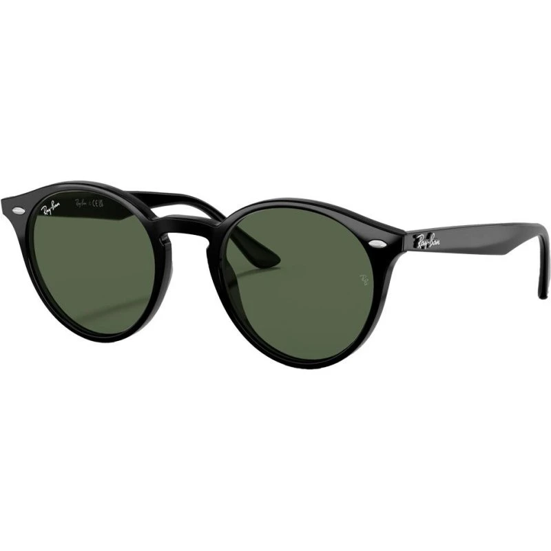 Ray-Ban RB2180 Polished Black Dark Green 51