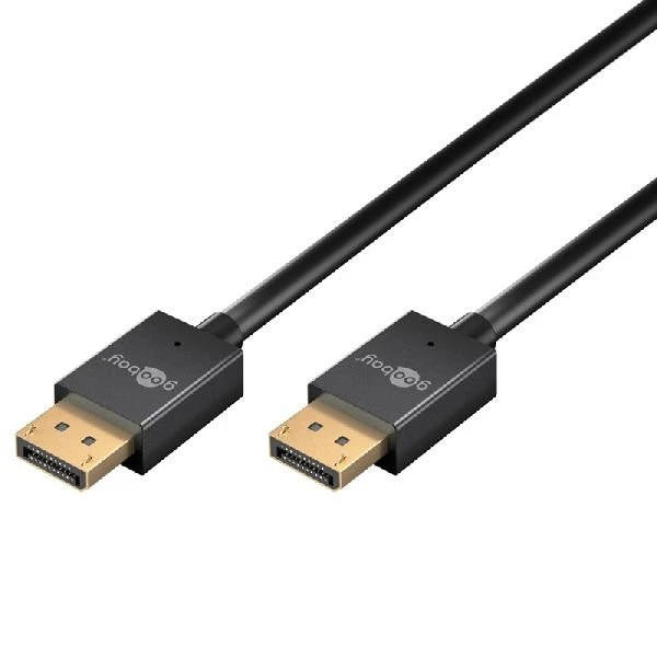 Goobay 77442 DisplayPort 2.0/2.1 Slim Kabel 1m schwarz