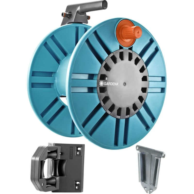 GARDENA Classic Wand-Schlauchtrommel 60 mit Schlauchführungsrolle