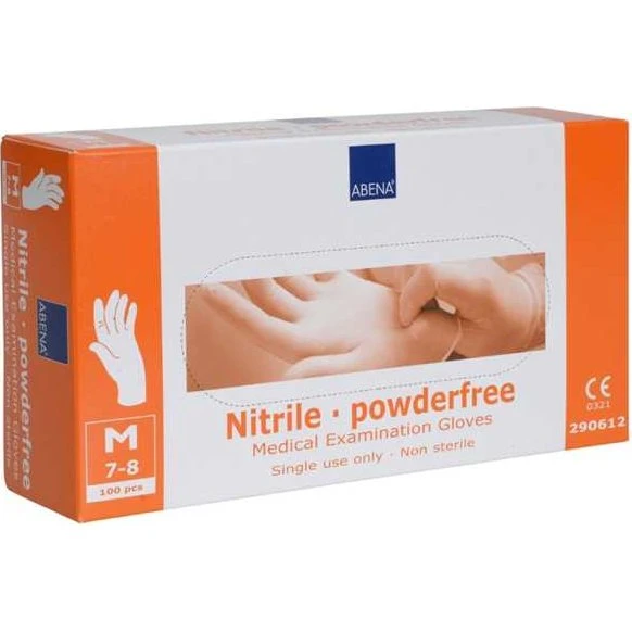 ABENA Classic Sensitive Nitril weiß, S, 100 Stück