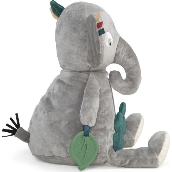 Sebra Finley der Elefant Aktivitätsspielzeug grau