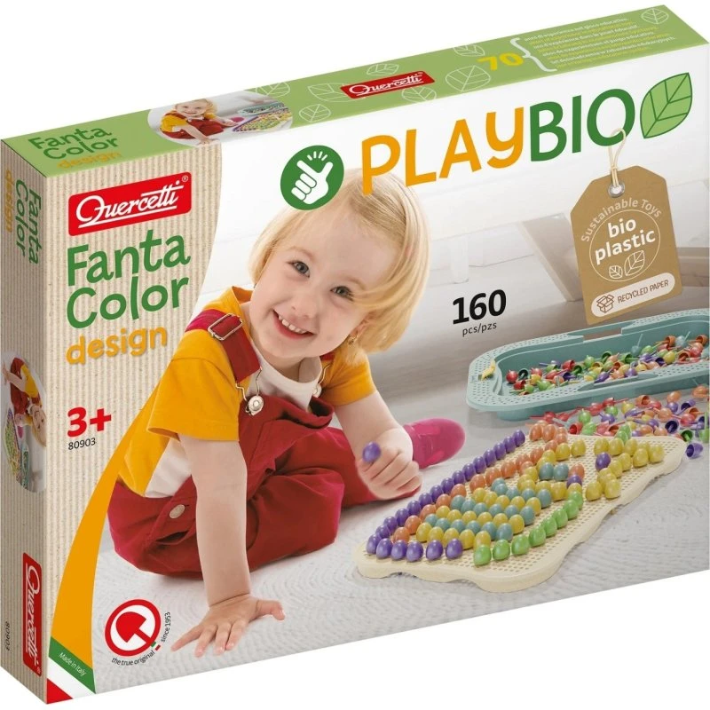 Quercetti Play Bio Fantacolor Design Mosaik 160-tlg