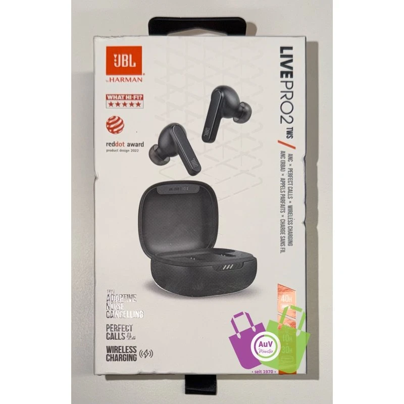 JBL Live Pro 2 TWS In-Ear Kopfhörer Schwarz, IPX5, USB-C