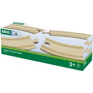 Brio World 1/1 Gebogene lange Gleise (E) 4 Teile