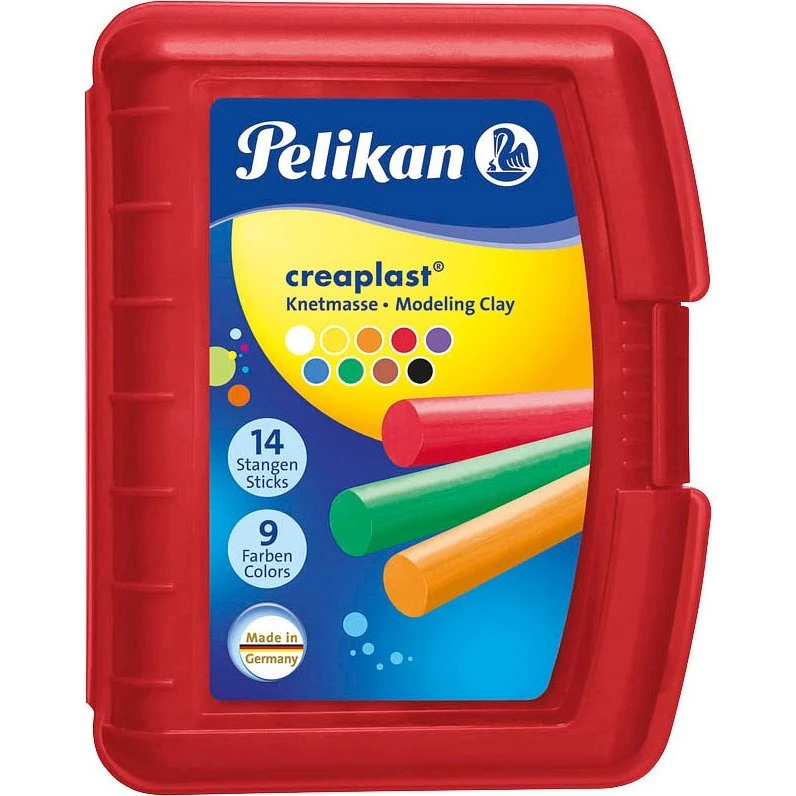 Pelikan Creaplast Kinderknete 9 Farben 300g rot