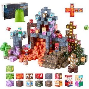VEVOR Magnetische Bausteine 100-tlg. Dark Castle-Set
