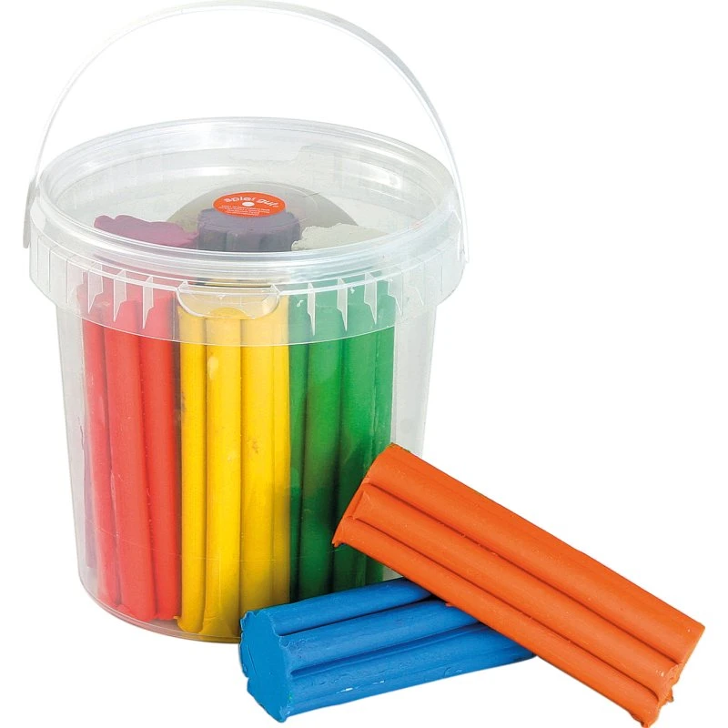 Knet-Eimerchen 8 Farben mit 1000 g Knetmasse