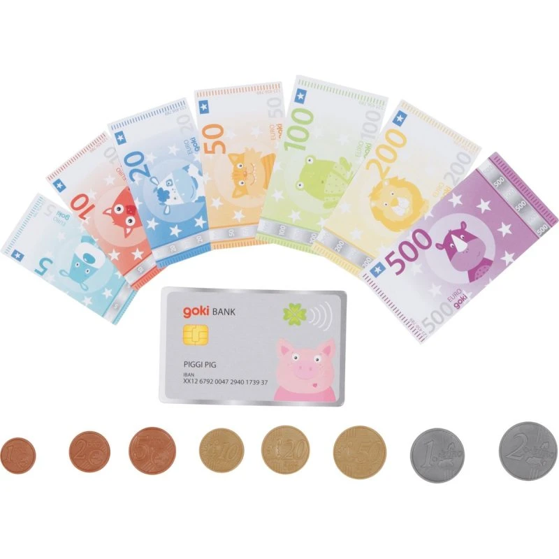 Goki Spielgeld Tierische Taler mit Kreditkarte (51497)