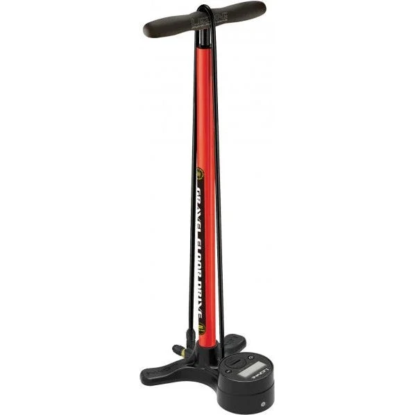 Lezyne Rot Digital Drive Gravel Standpumpe