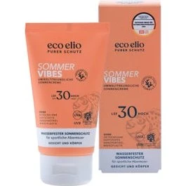 Eco Elio Sommer Vibes LSF 30 Wasserfeste Sonnencreme 75 ml
