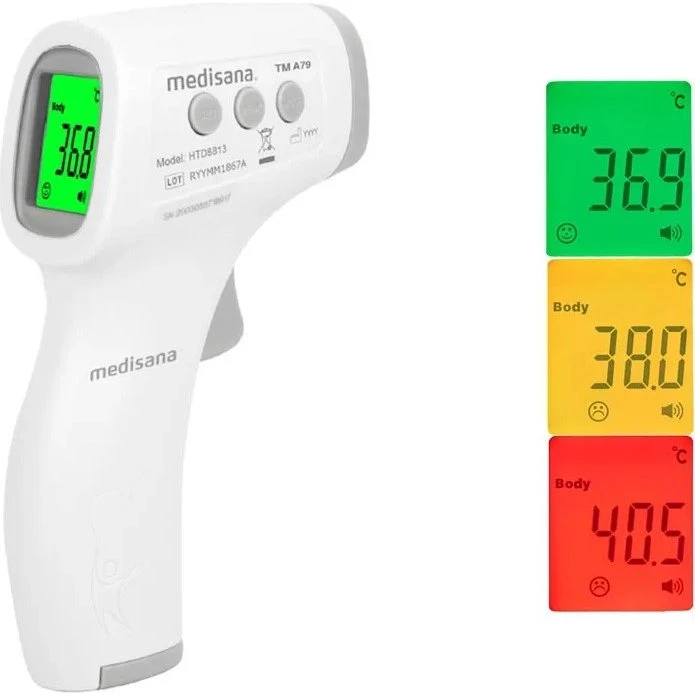 Medisana TM A79 Infrarot-Fieberthermometer, kontaktlos, weiß/grau