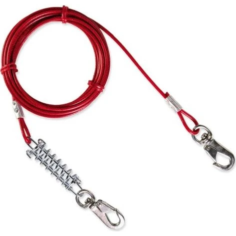 Trixie Hofleine mit Sprungfeder 5 m Rot