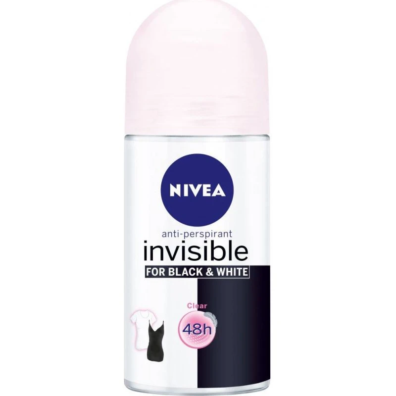 Nivea Deodorant Roller Invisible 50 ml schwarz/weiß
