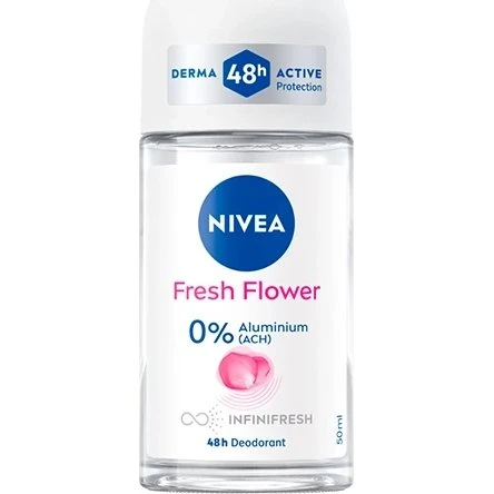 NIVEA Fresh Flower Deo-Roller 50 ml ohne Aluminium