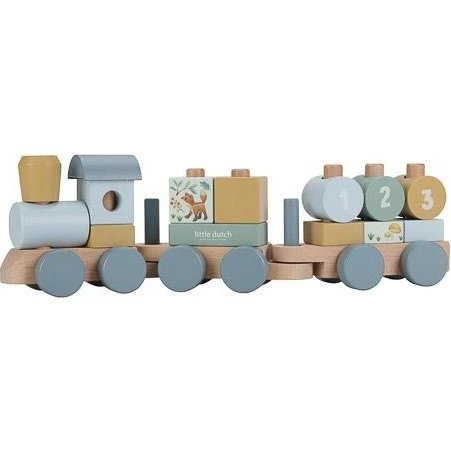 Little Dutch Eisenbahn mit Steck-Formen Forest Friends