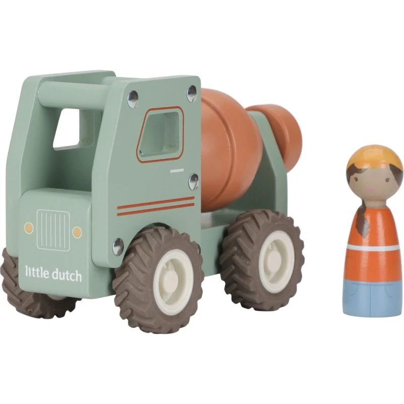 Little Dutch Holz-Betonmischer LD2529 mit Figur