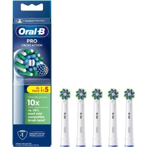 Oral-B Pro Cross Action Zahnbürstenköpfe 5 Stück Weiß