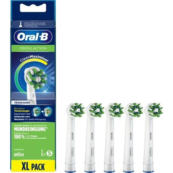 Oral-B CrossAction CleanMaximiser Bürstenköpfe, 5 Stück