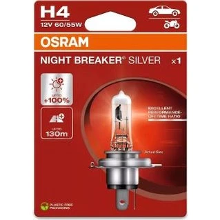 OSRAM Night Breaker Laser H4 12V 60/55W PX26d +150%