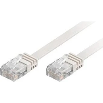 Deltaco U/UTP Cat6 Flachkabel 10 m weiß