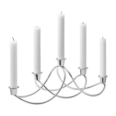 Georg Jensen Harmony Kerzenhalter silberfarben