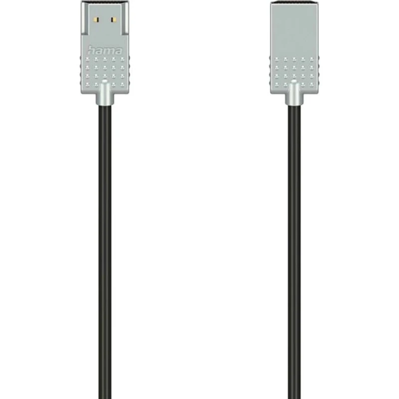 Hama Ultra-Slim HDMI-Kabel 4K 1m schwarz-silber