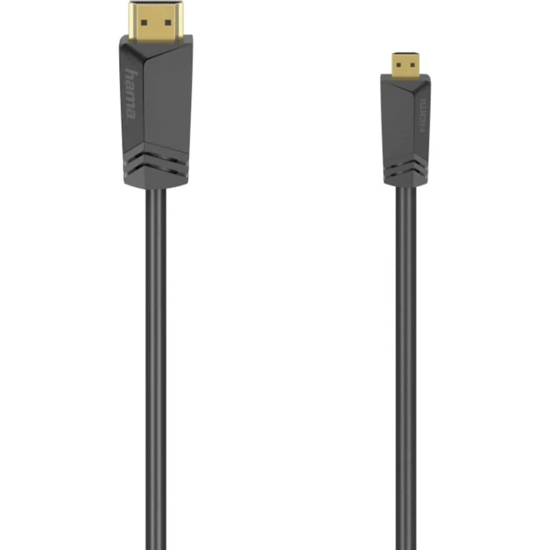 Hama High Speed HDMI Kabel Typ A-D 1,5 m schwarz