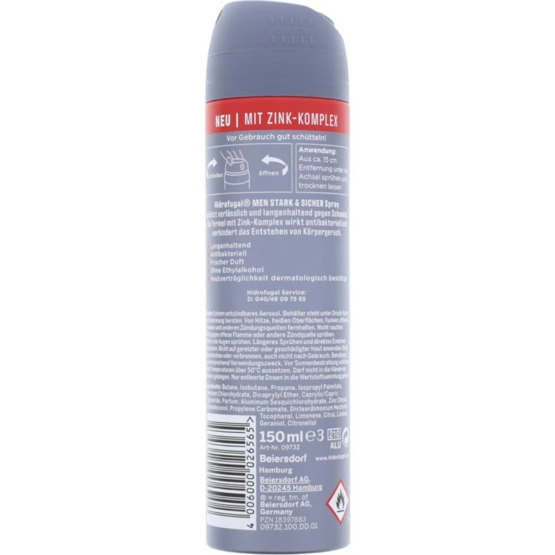 Hidrofugal Men Stark & Sicher Deo Spray 150 ml