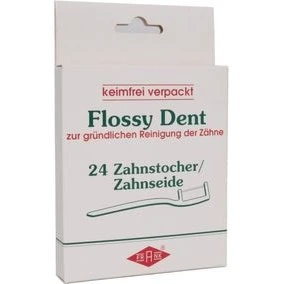 Flossy Dent Zahnseide/Zahnstocher 24 St