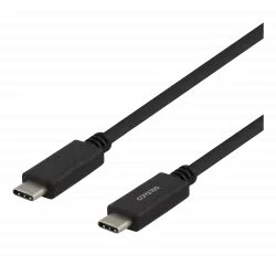 deltaco USB-C auf USB-C 1 m, schwarz