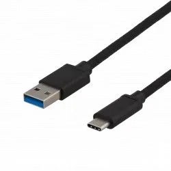 Deltaco USB 3.2 Gen1 USBA-USB-C Kabel 25 cm schwarz