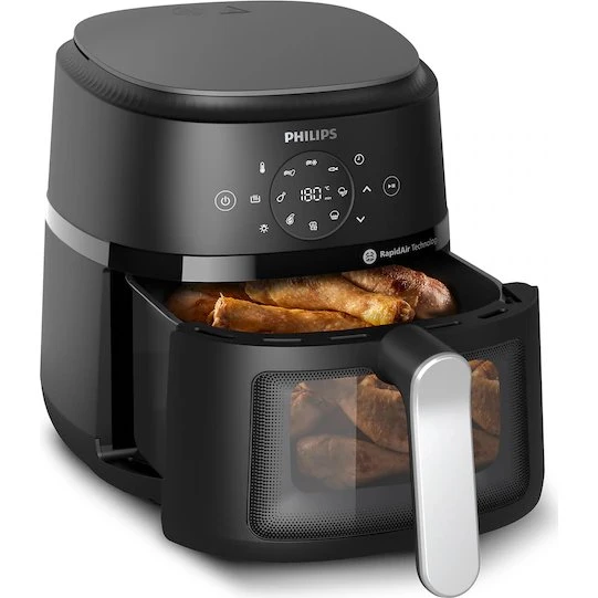 Philips Airfryer NA221/00 4,2 L Schwarz/Silber
