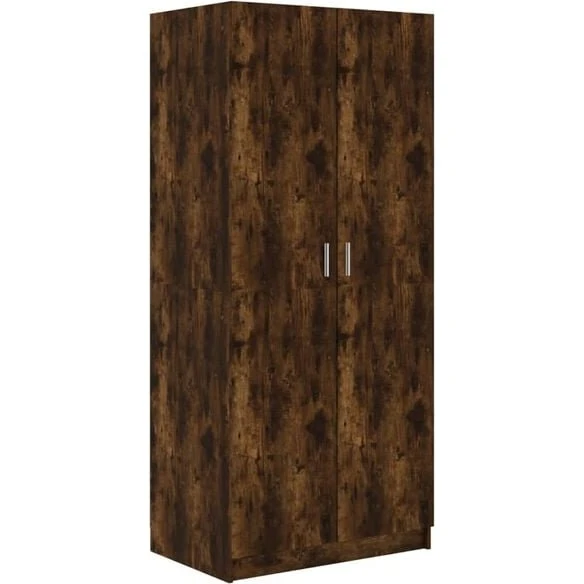 vidaXL Kleiderschrank Räuchereiche 80x52x180 cm