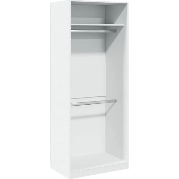 vidaXL Kleiderschrank Weiß 80x50x200 cm