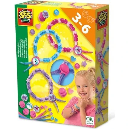 SES Creative 14047 Stars Perlenarmbänder, bunt