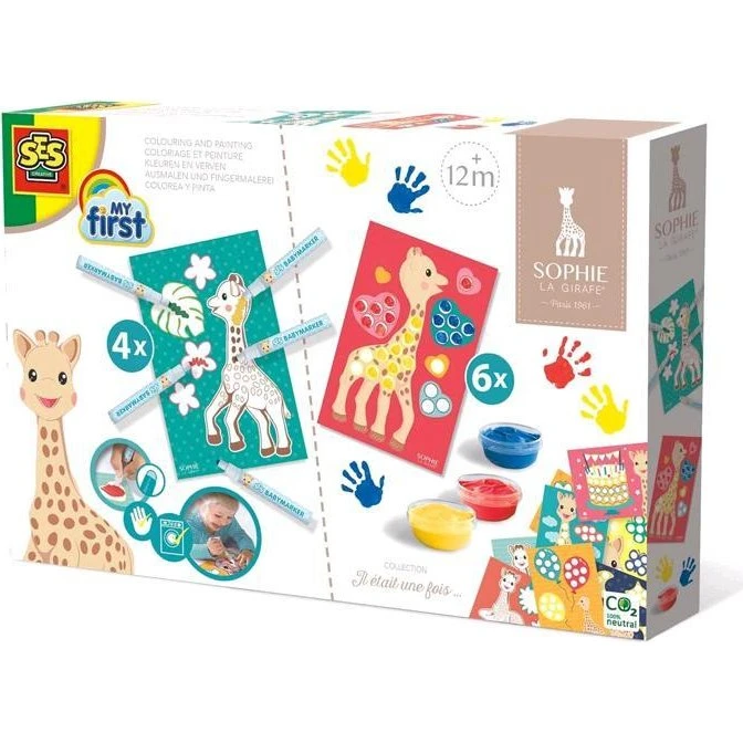SES Sophie la Girafe Mal- und Fingerfarben-Set