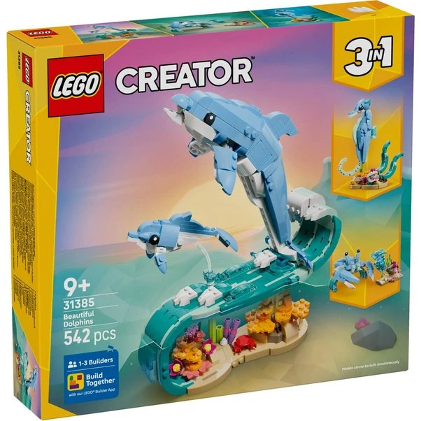 LEGO Creator 31385 Meerestiere: Wunderschöne Delfine