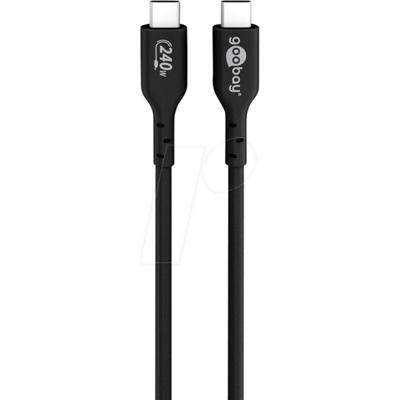 Goobay Sync & Charge USB-C 240 W, 1 m, schwarz